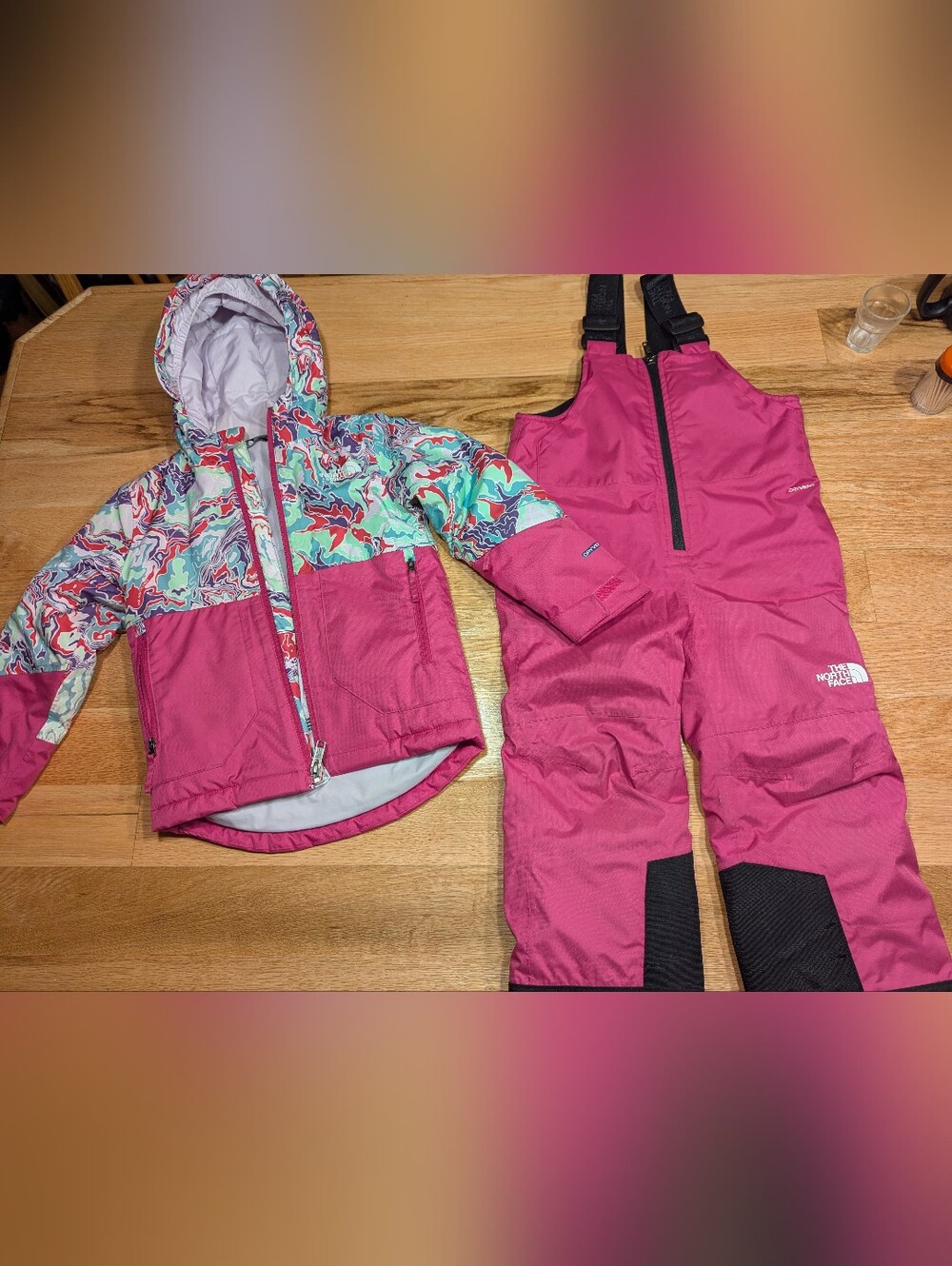The North Face Girls 4T matching snow set ❄️💗